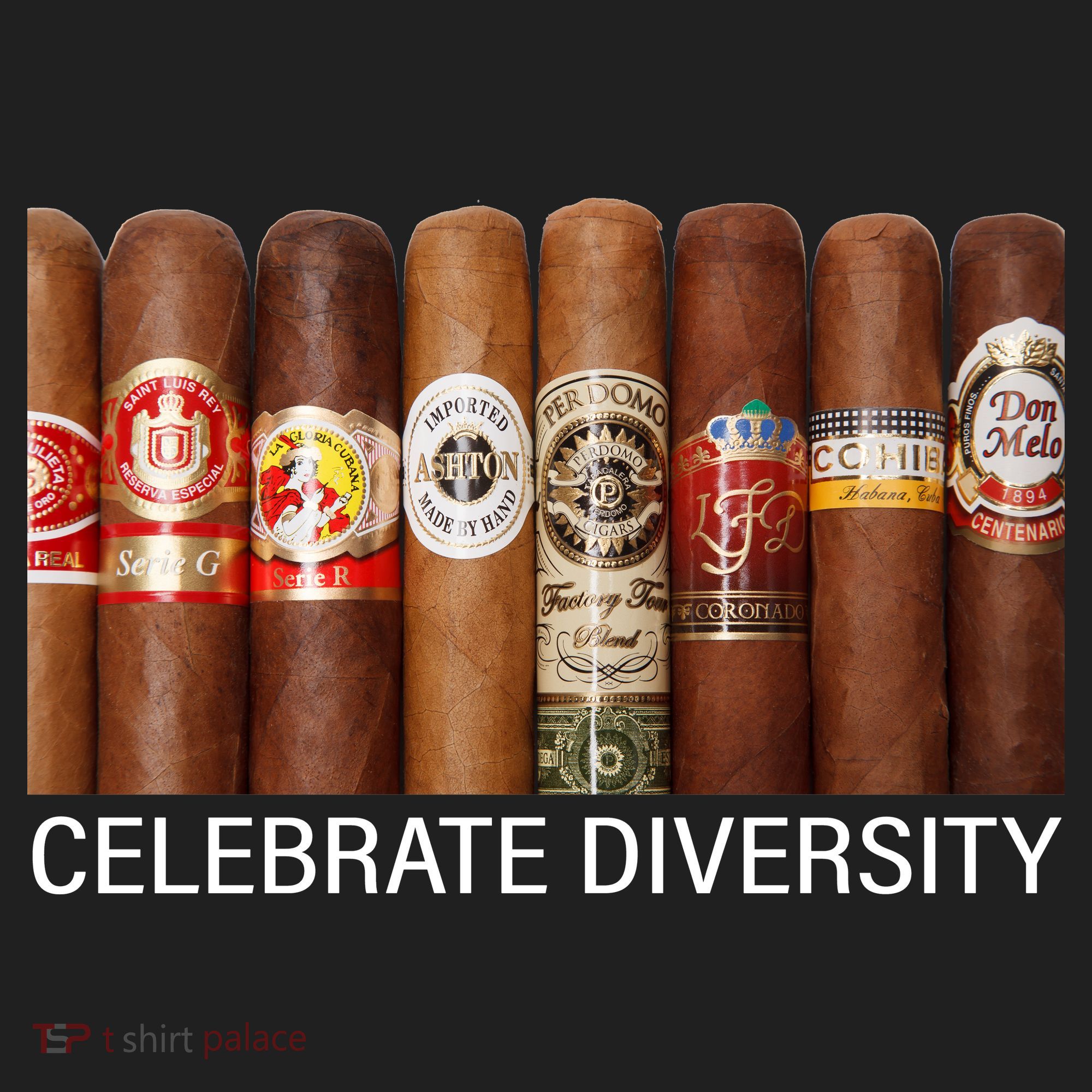 Celebrate Diversity Cigars Golf Towel