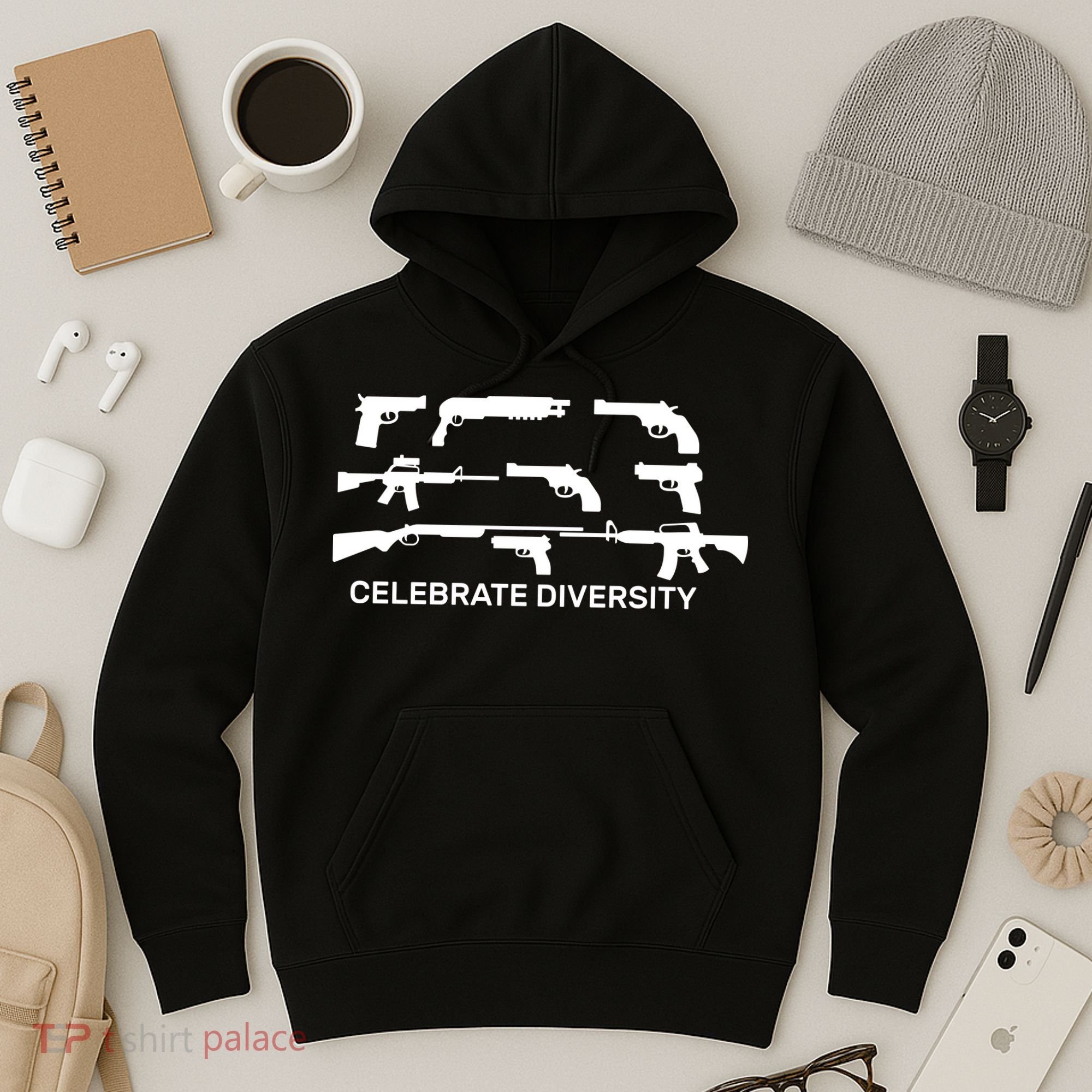 Celebrate Diversity Guns Hoodie