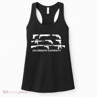 Celebrate Diversity Guns Women's Tank Top thumb 0