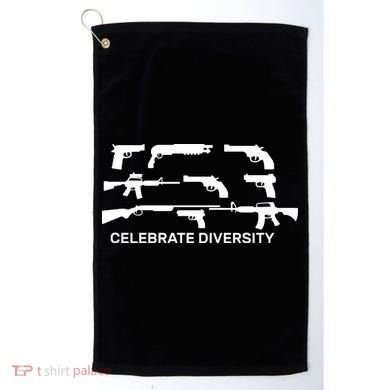 Celebrate Diversity Guns Golf Towel