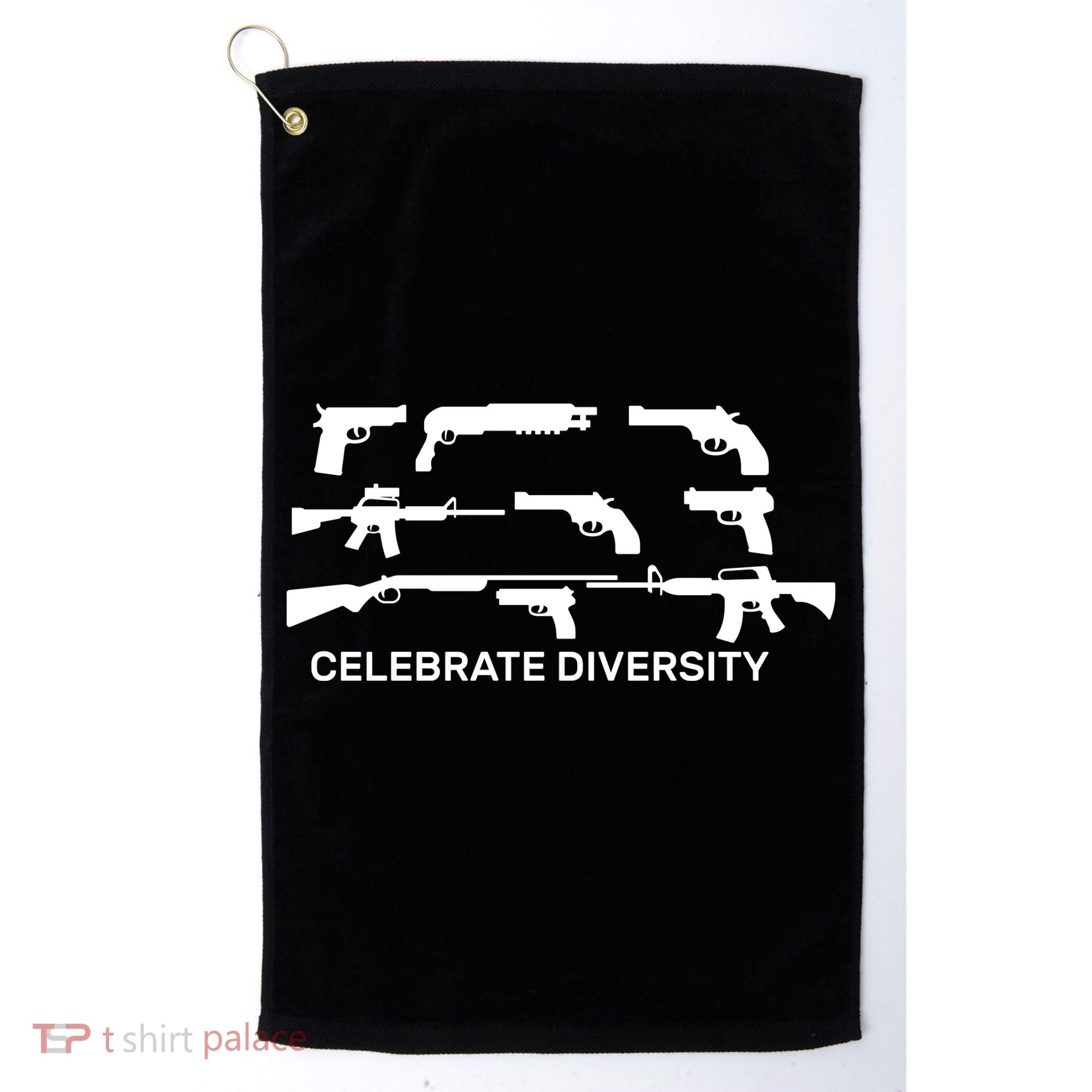 Celebrate Diversity Guns Golf Towel