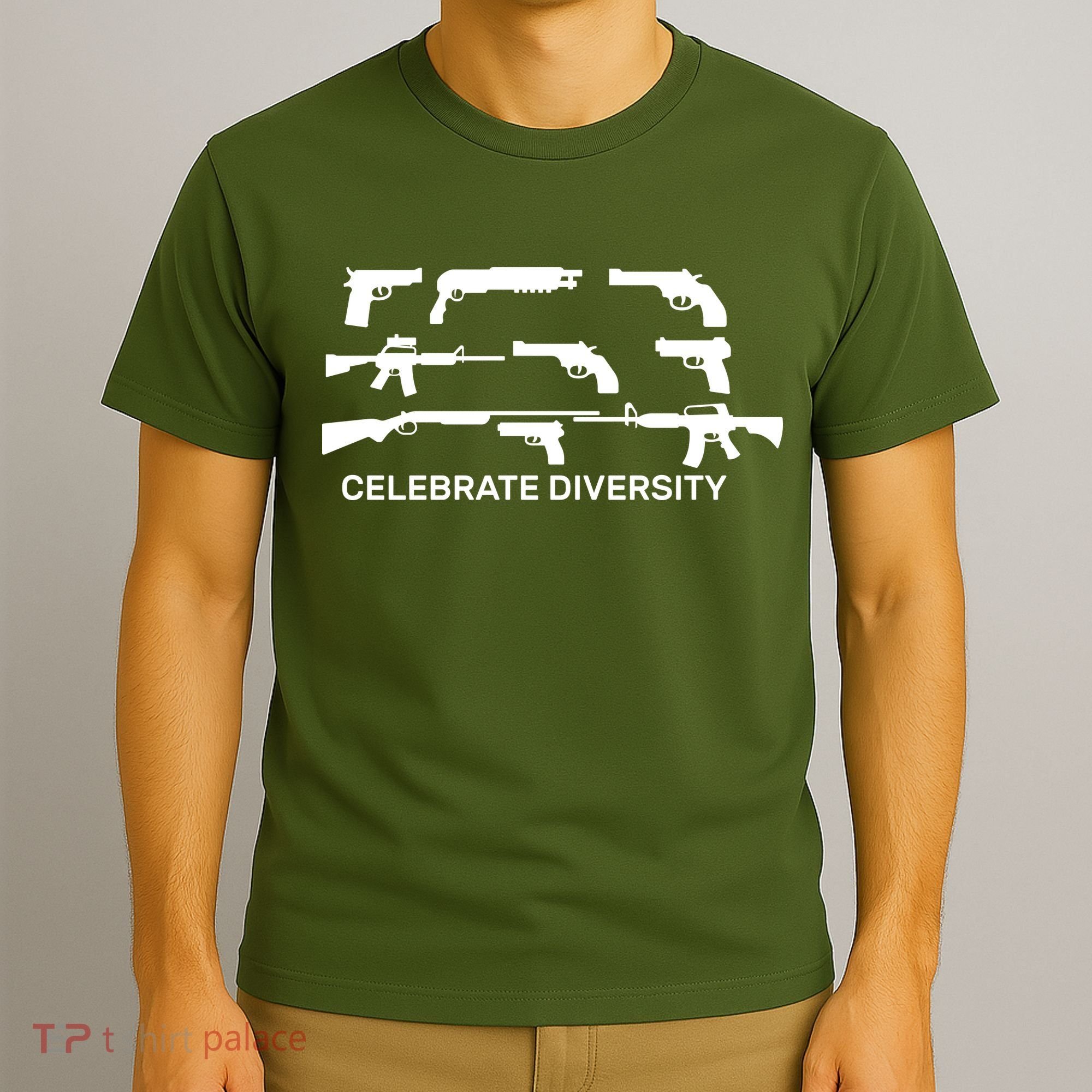Celebrate Diversity Guns T-Shirt