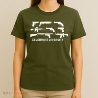 Celebrate Diversity Guns T-Shirt thumb 4