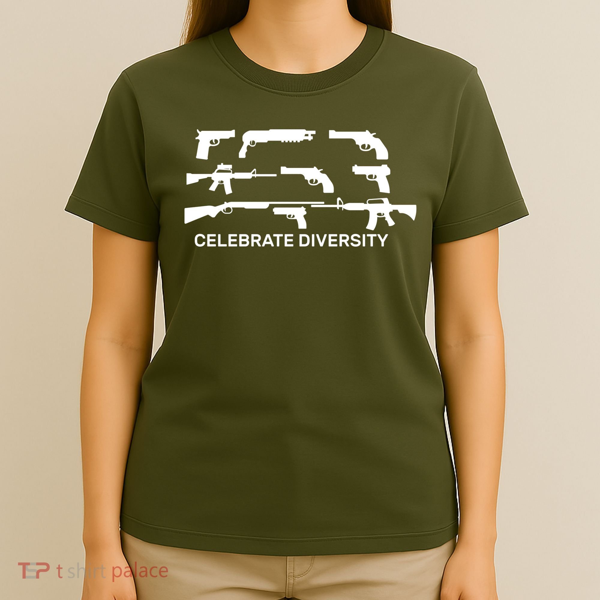 Celebrate Diversity Guns T-Shirt