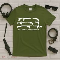 Celebrate Diversity Guns T-Shirt thumb 5