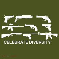 Celebrate Diversity Guns T-Shirt thumb 7
