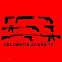 Celebrate Diversity Guns Santa Hat thumb 1