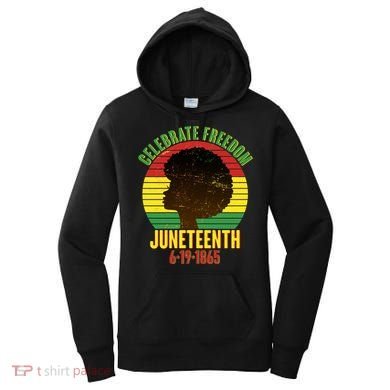 Celebrate Freedom Juneteenth 6-19-1865 Women's Hoodie