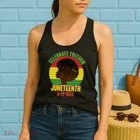 Celebrate Freedom Juneteenth 6-19-1865 Women's Tank Top thumb 2