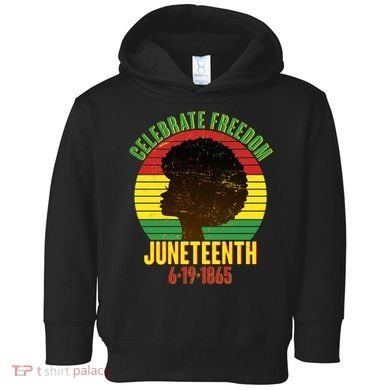 Celebrate Freedom Juneteenth 6-19-1865 Toddler Hoodie