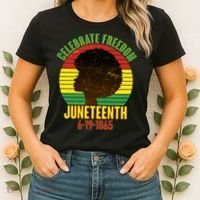 Celebrate Freedom Juneteenth 6-19-1865 Women's T-Shirt thumb 2