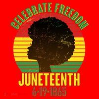 Celebrate Freedom Juneteenth 6-19-1865 Santa Hat thumb 1