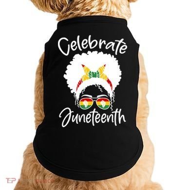 Celebrate Juneteenth Afro Bandana Traditional Colors Doggie Tank