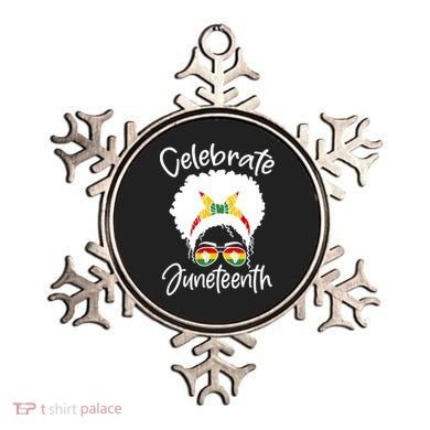 Celebrate Juneteenth Afro Bandana Traditional Colors Ornament