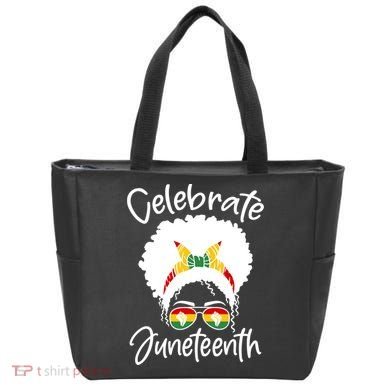 Celebrate Juneteenth Afro Bandana Traditional Colors Tote Bag