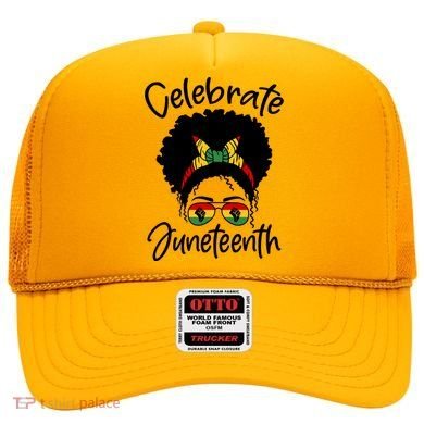 Celebrate Juneteenth Afro Bandana Traditional Colors Hat