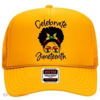 Celebrate Juneteenth Afro Bandana Traditional Colors Hat thumb 0