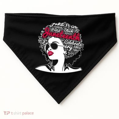 Celebrate Juneteenth June 19th Black History USA-Made Doggie Bandana