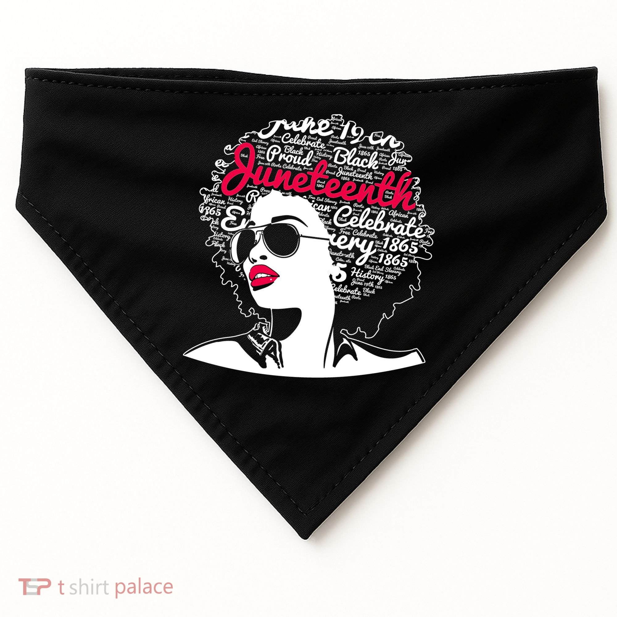Celebrate Juneteenth June 19th Black History USA-Made Doggie Bandana