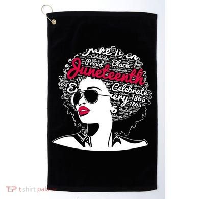 Celebrate Juneteenth June 19th Black History Golf Towel