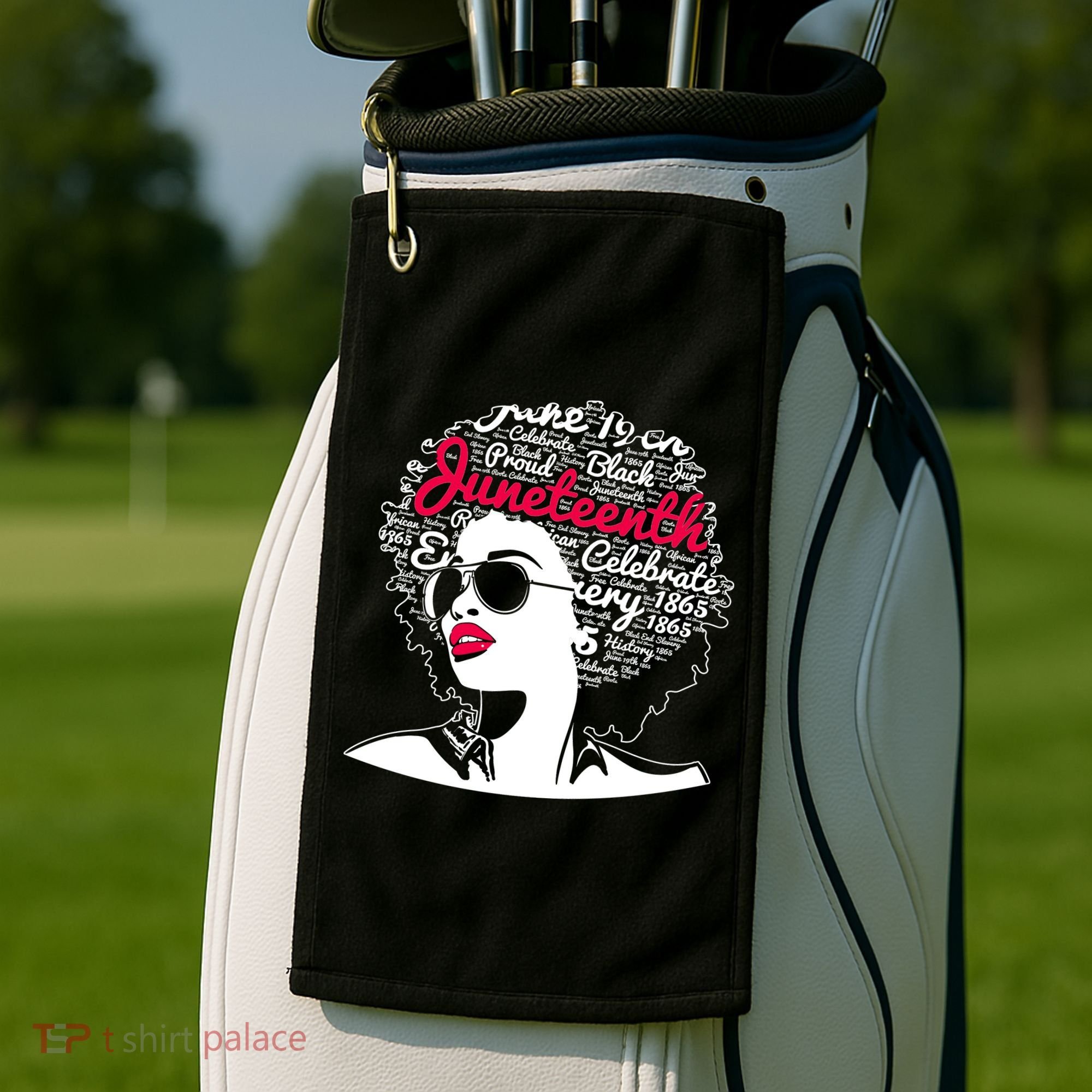 Celebrate Juneteenth June 19th Black History Golf Towel