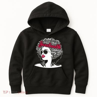 Celebrate Juneteenth June 19th Black History Kids Hoodie