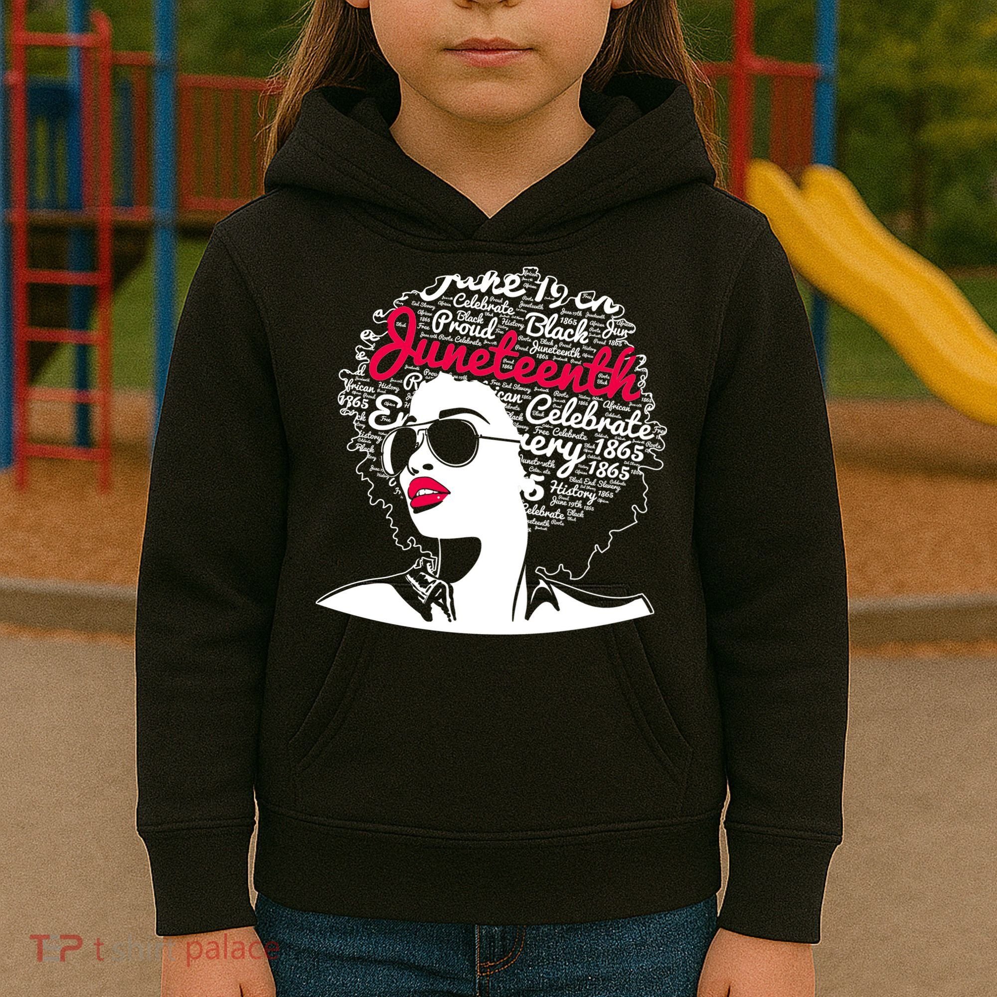 Celebrate Juneteenth June 19th Black History Kids Hoodie