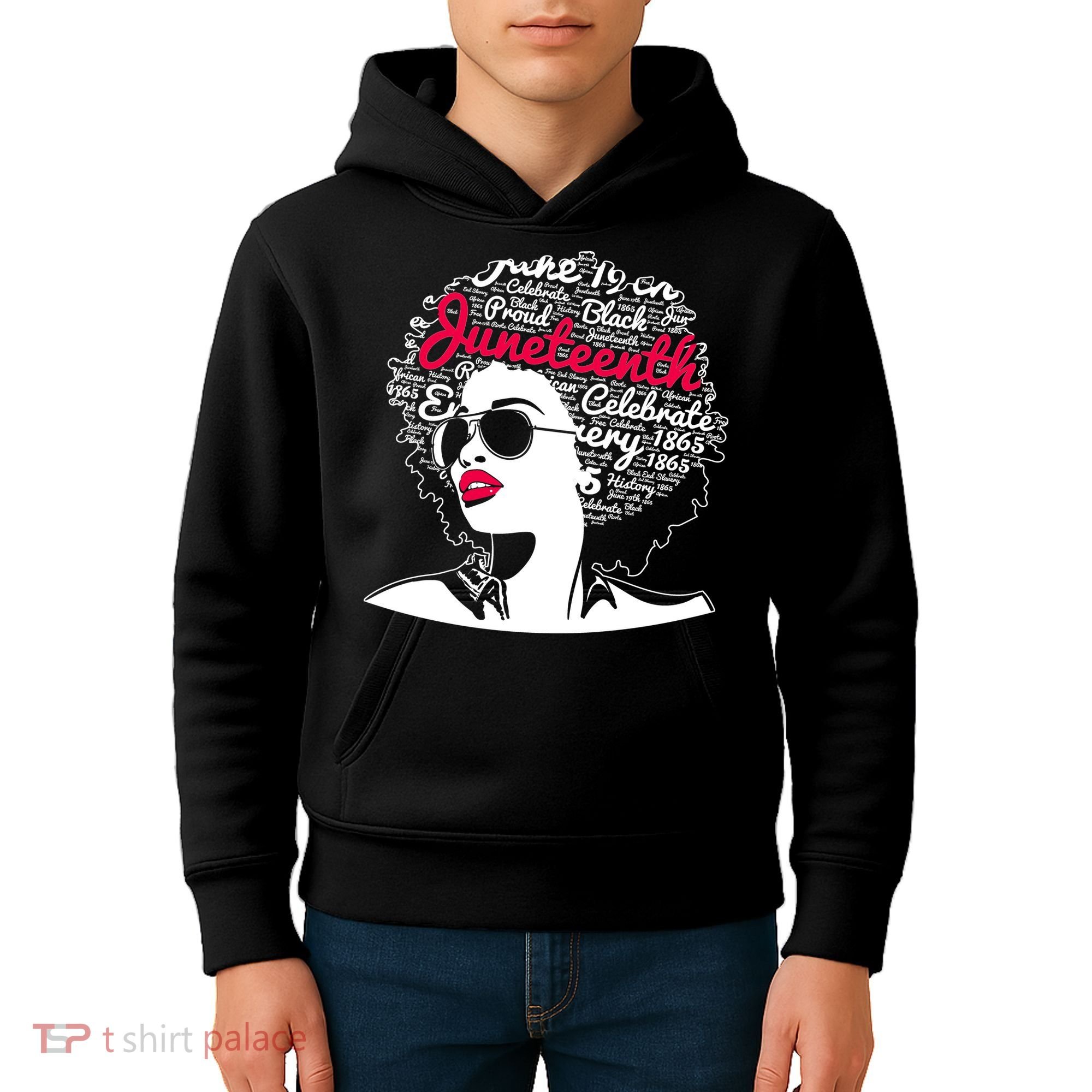 Celebrate Juneteenth June 19th Black History Kids Hoodie