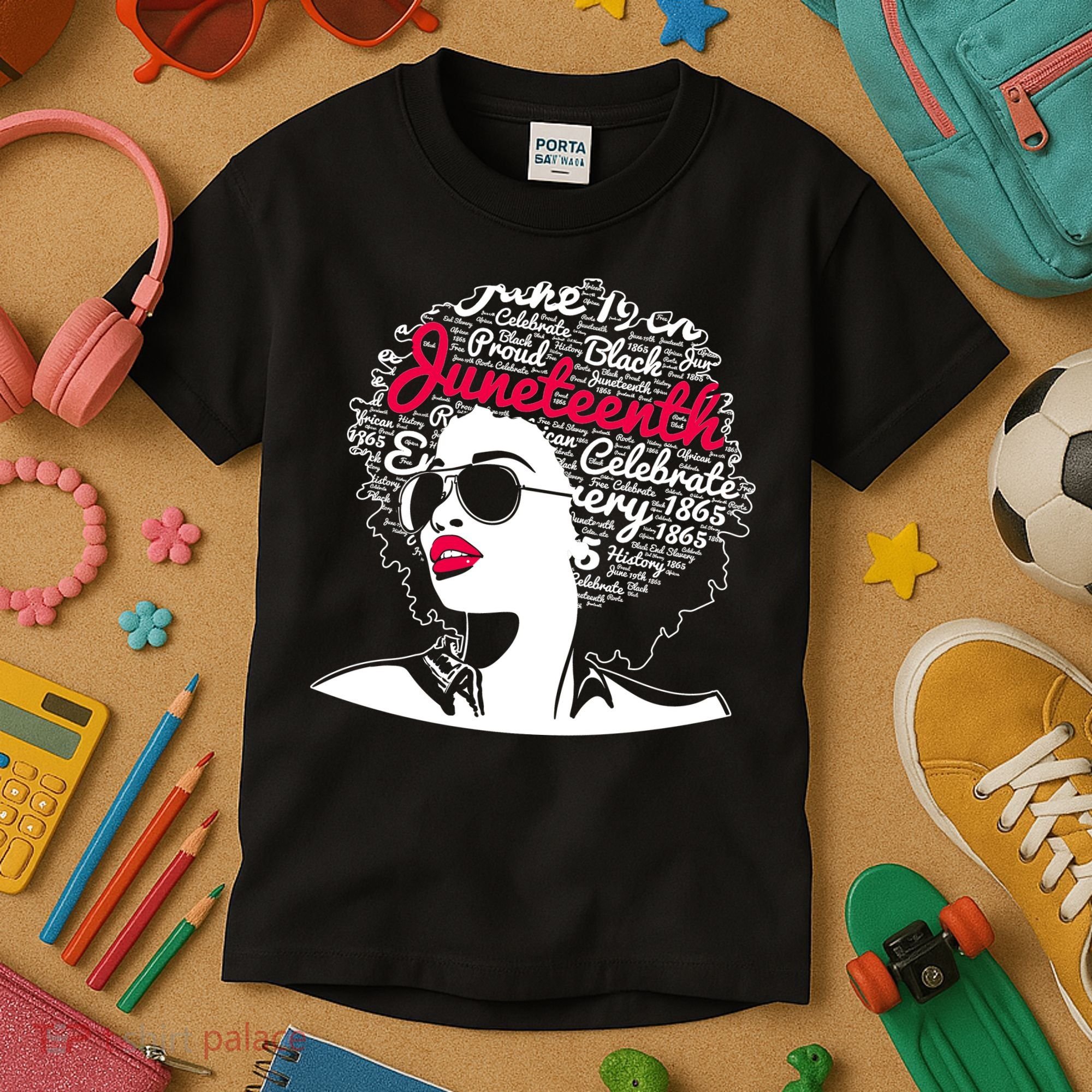 Celebrate Juneteenth June 19th Black History Kids T-Shirt
