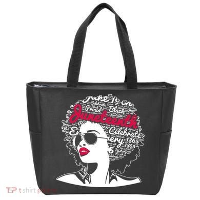 Celebrate Juneteenth June 19th Black History Tote Bag