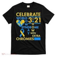 Celebrate World Down Syndrome Day I Love Homies With Extra Chromies T-Shirt thumb 0