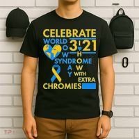 Celebrate World Down Syndrome Day I Love Homies With Extra Chromies T-Shirt thumb 6