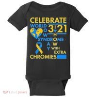 Celebrate World Down Syndrome Day I Love Homies With Extra Chromies Baby Bodysuit thumb 0