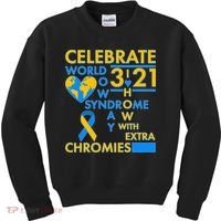 Celebrate World Down Syndrome Day I Love Homies With Extra Chromies Kids Sweatshirt thumb 0