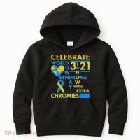 Celebrate World Down Syndrome Day I Love Homies With Extra Chromies Kids Hoodie thumb 0