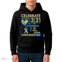 Celebrate World Down Syndrome Day I Love Homies With Extra Chromies Kids Hoodie thumb 4