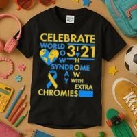 Celebrate World Down Syndrome Day I Love Homies With Extra Chromies Kids T-Shirt thumb 3
