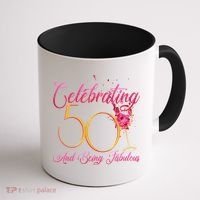 Celebrating 50 And Being Fabulous Coffee Mug thumb 1