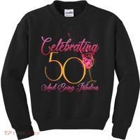 Celebrating 50 And Being Fabulous Kids Sweatshirt thumb 0