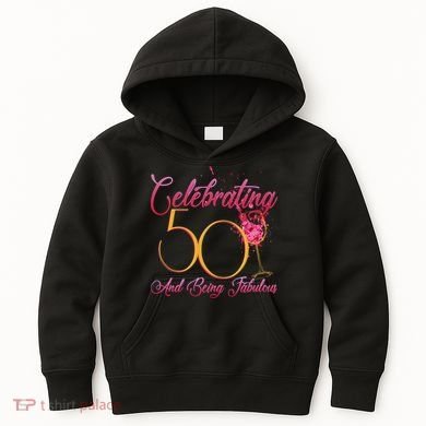 Celebrating 50 And Being Fabulous Kids Hoodie