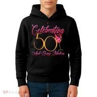Celebrating 50 And Being Fabulous Kids Hoodie thumb 4