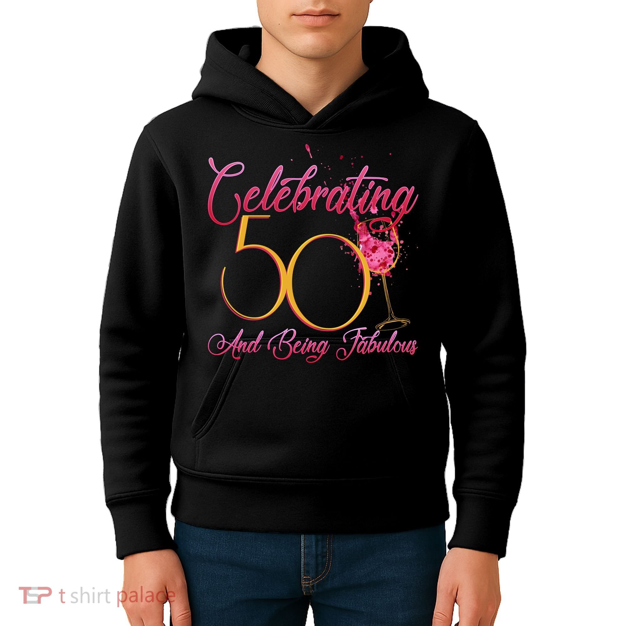 Celebrating 50 And Being Fabulous Kids Hoodie