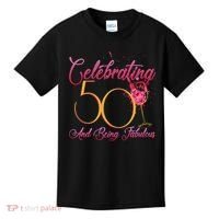 Celebrating 50 And Being Fabulous Kids T-Shirt thumb 0