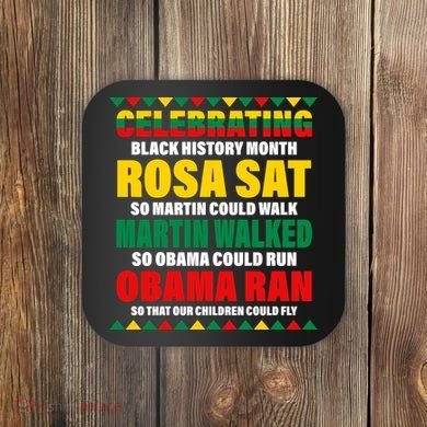 Celebrating Black History Month Coaster