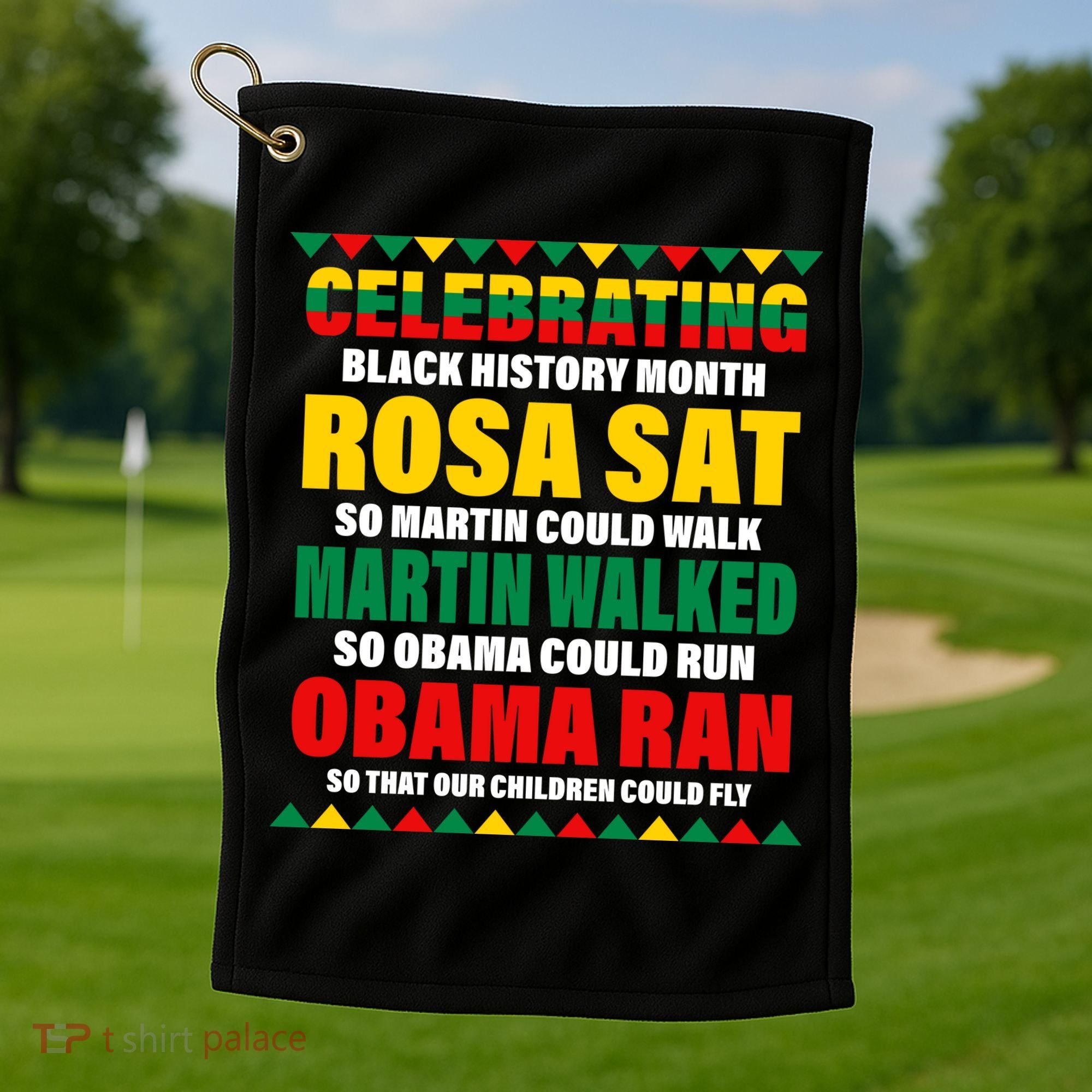 Celebrating Black History Month Golf Towel