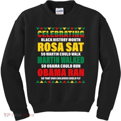 Celebrating Black History Month Kids Sweatshirt