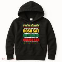 Celebrating Black History Month Kids Hoodie thumb 0