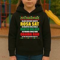 Celebrating Black History Month Kids Hoodie thumb 3