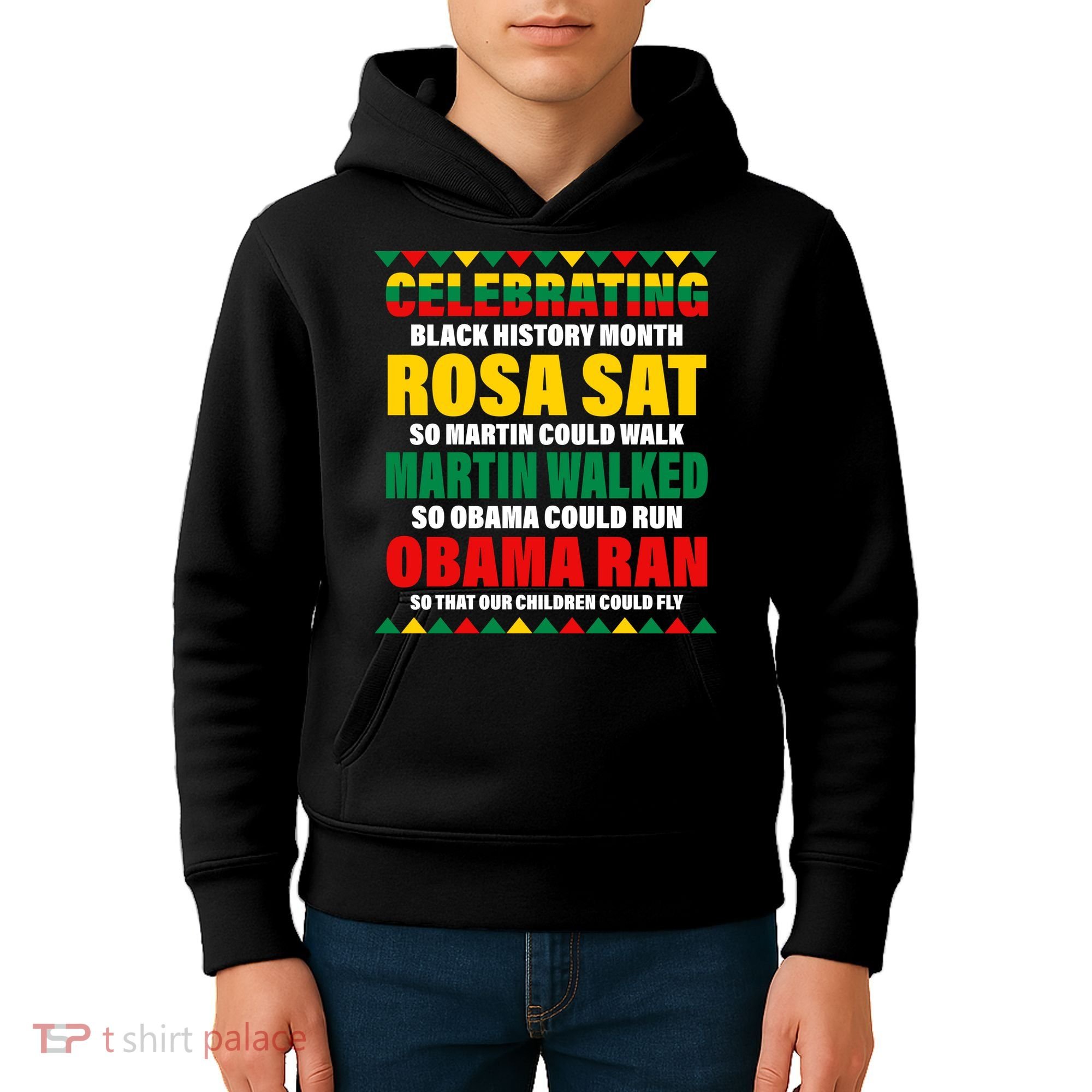 Celebrating Black History Month Kids Hoodie