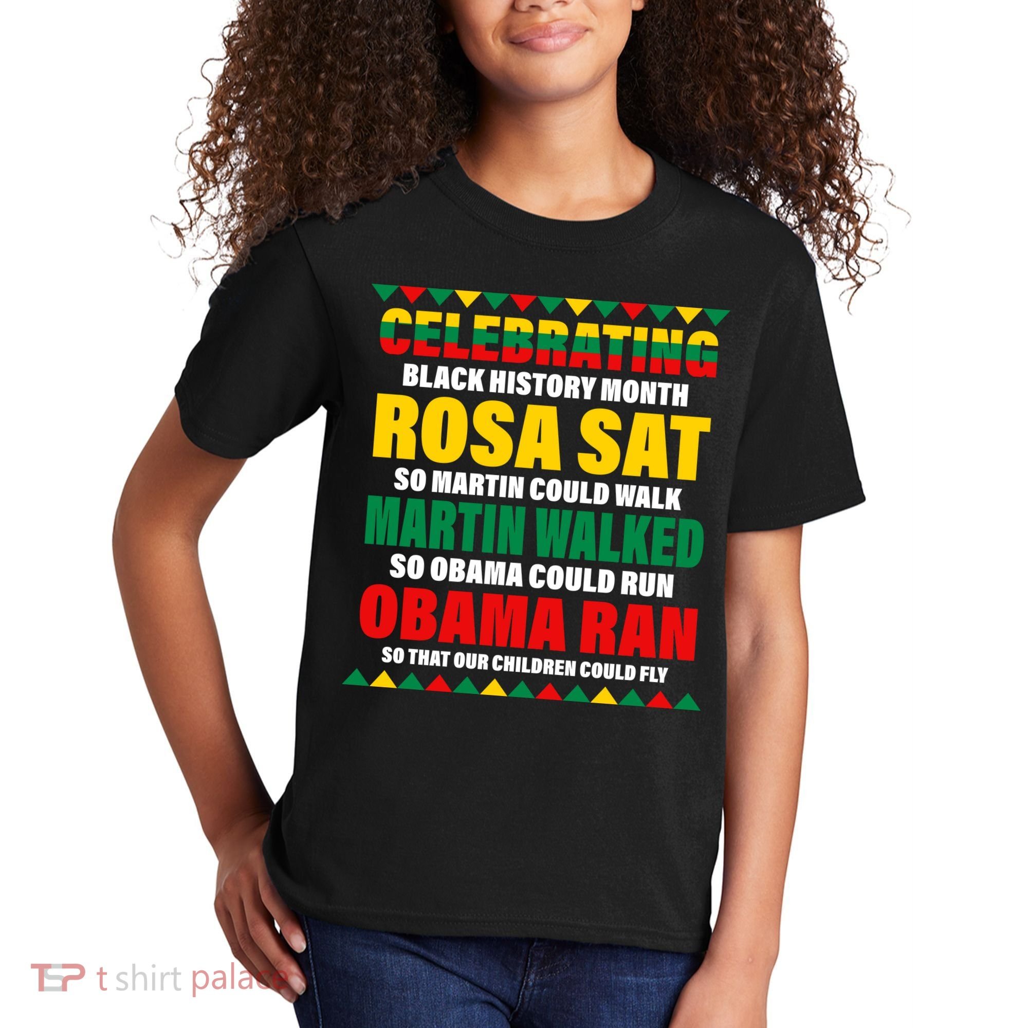 Celebrating Black History Month Kids T-Shirt